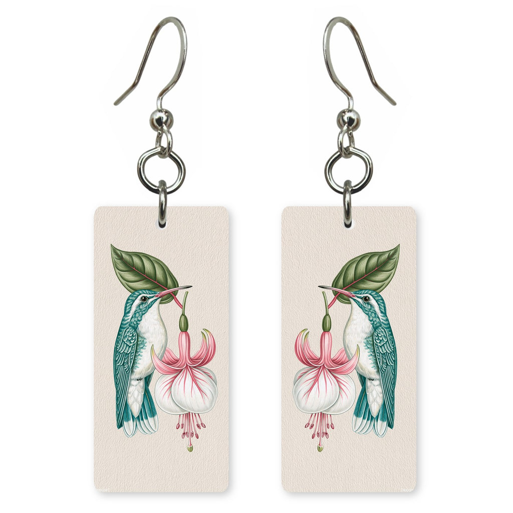 Fuchsia Hummingbird Earrings | FW392