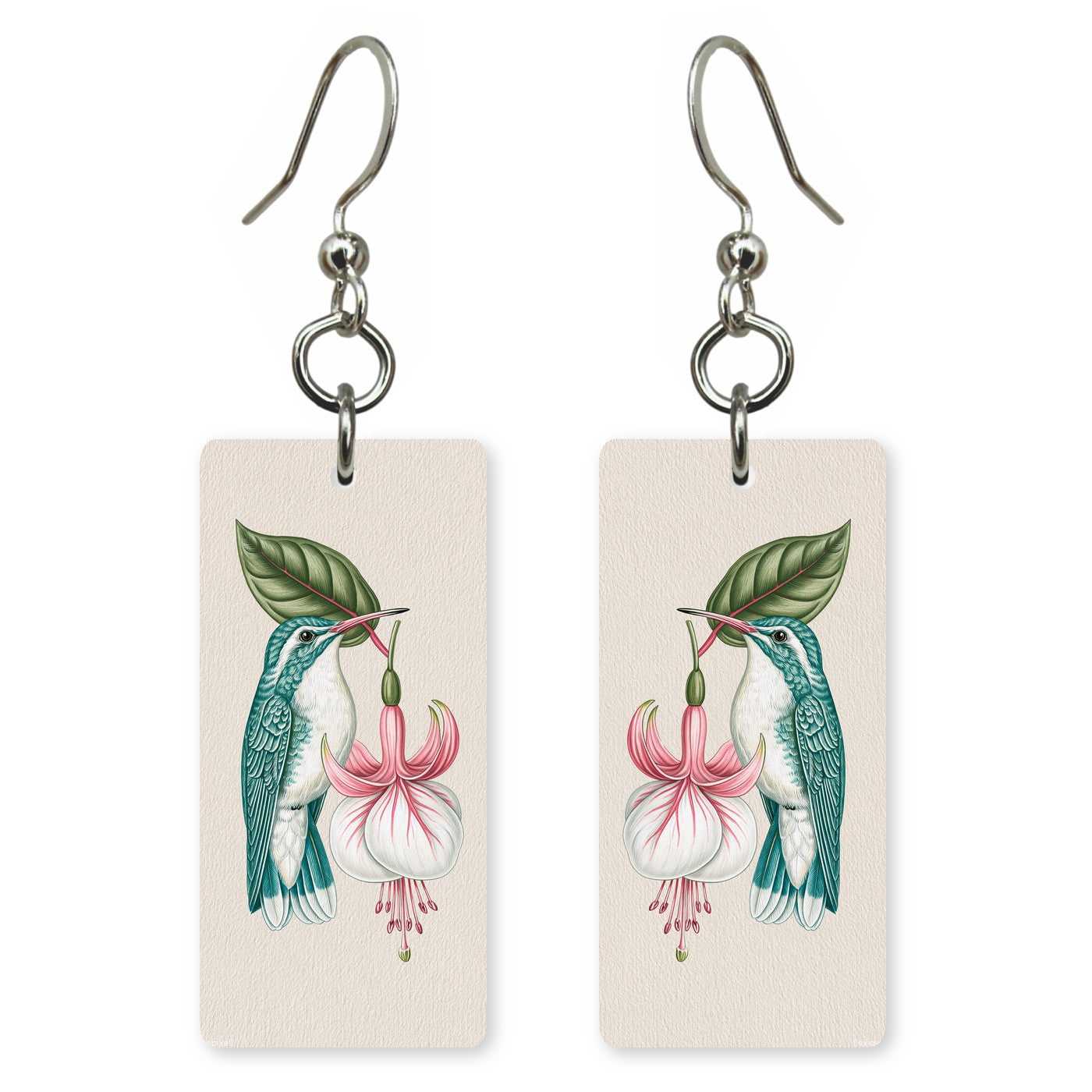Fuchsia Hummingbird Earrings | FW392