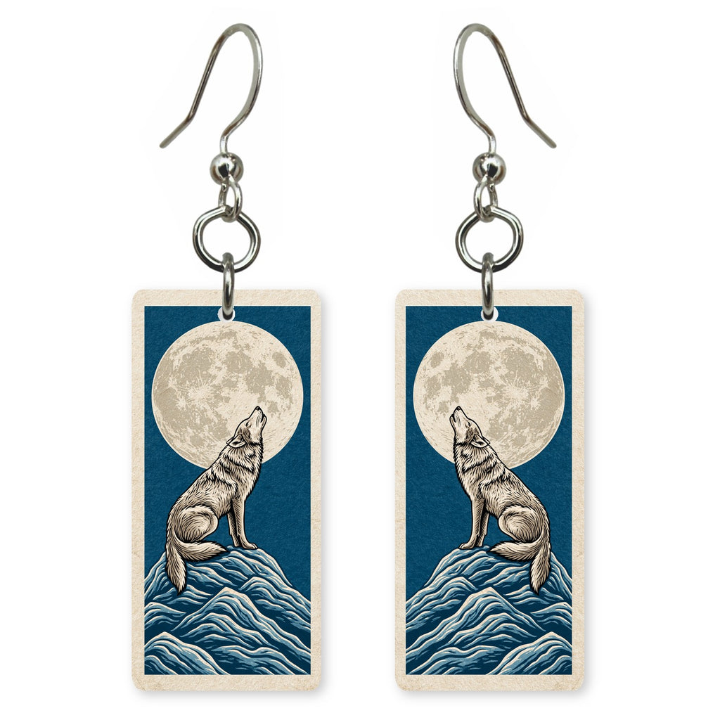 Howling Wolf Earrings | FW395