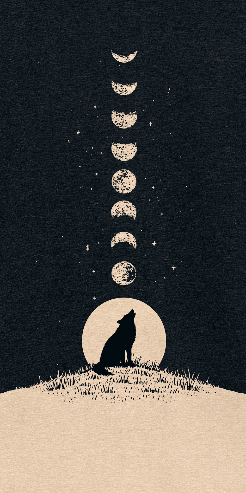 Wolf Moon Phases Earrings | FW398