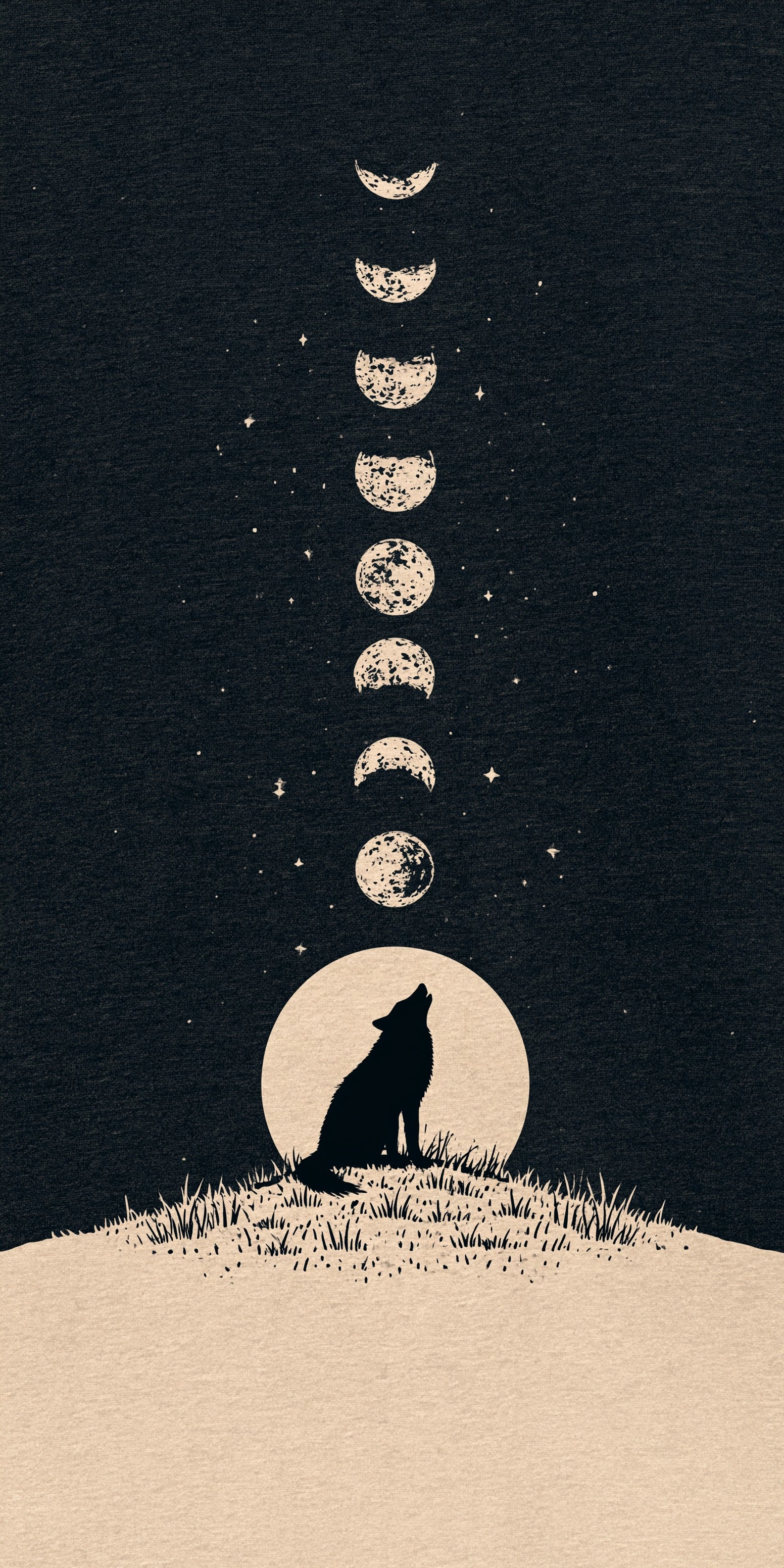 Wolf Moon Phases Earrings | FW398