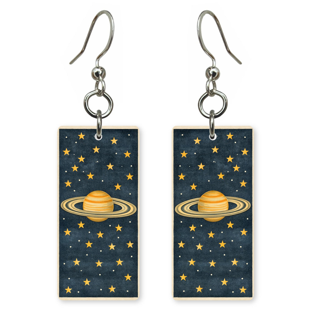 Golden Saturn Earrings | FW405