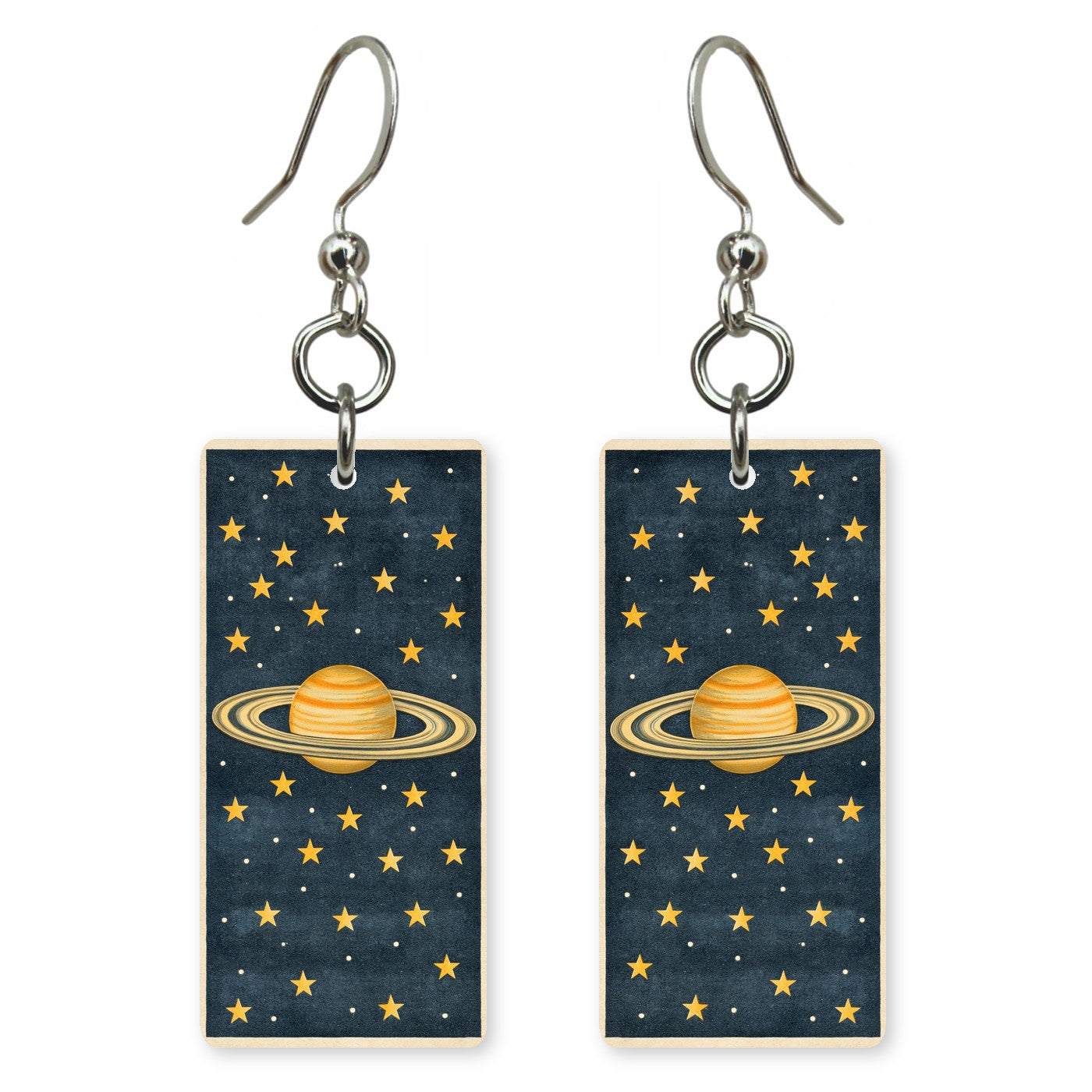 Golden Saturn Earrings | FW405