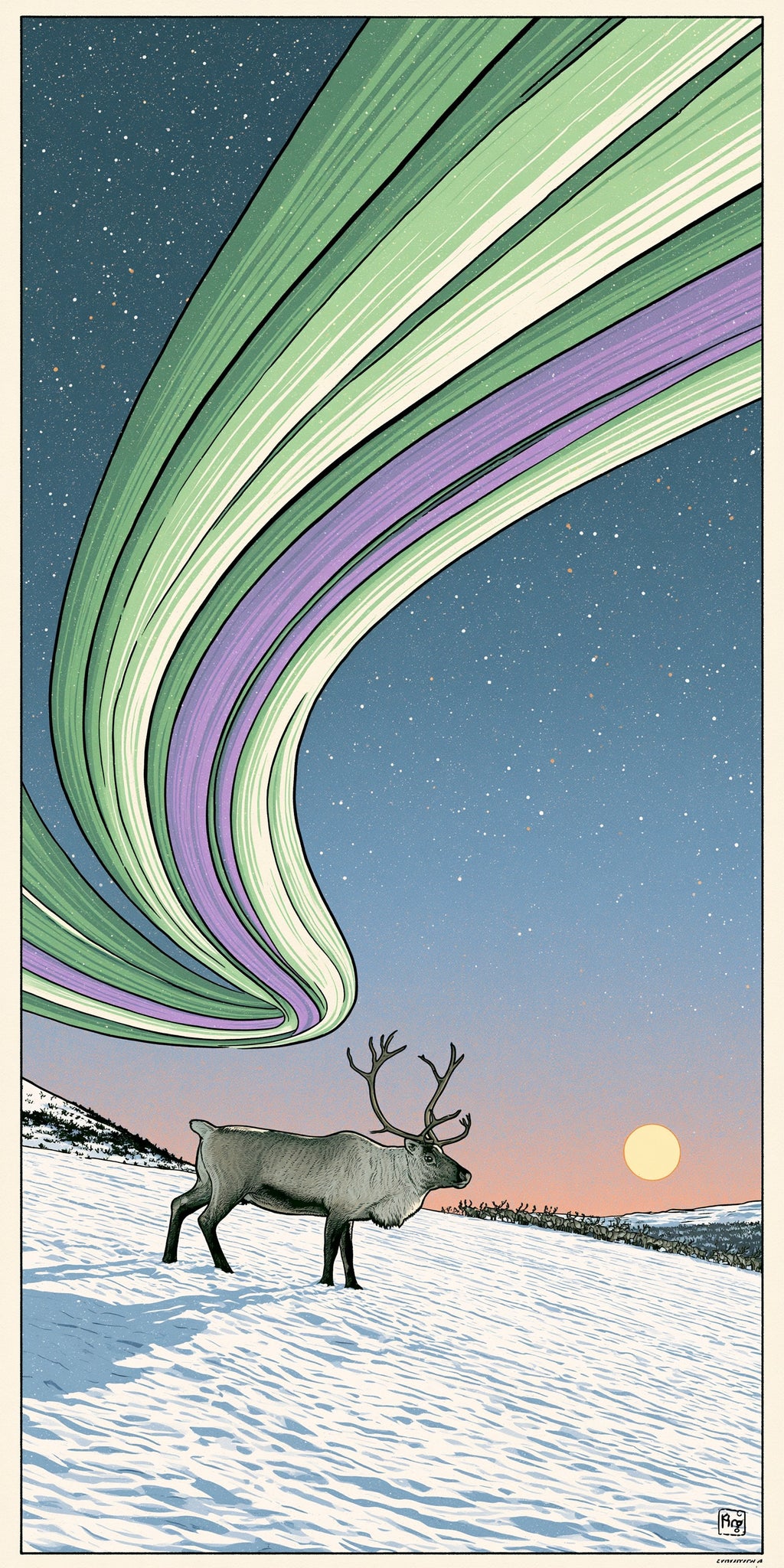 Aurora Reindeer Earrings | FW407