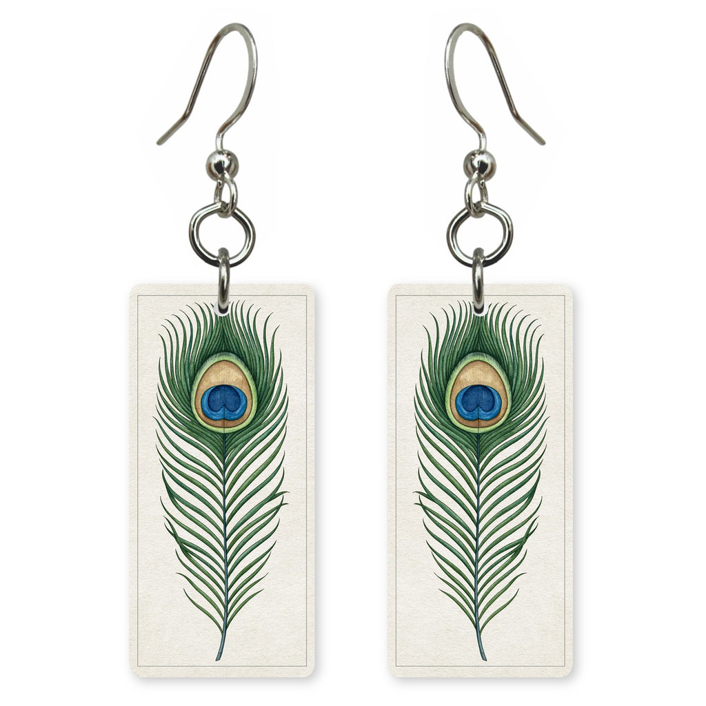 Peacock Feather Earrings | FW412