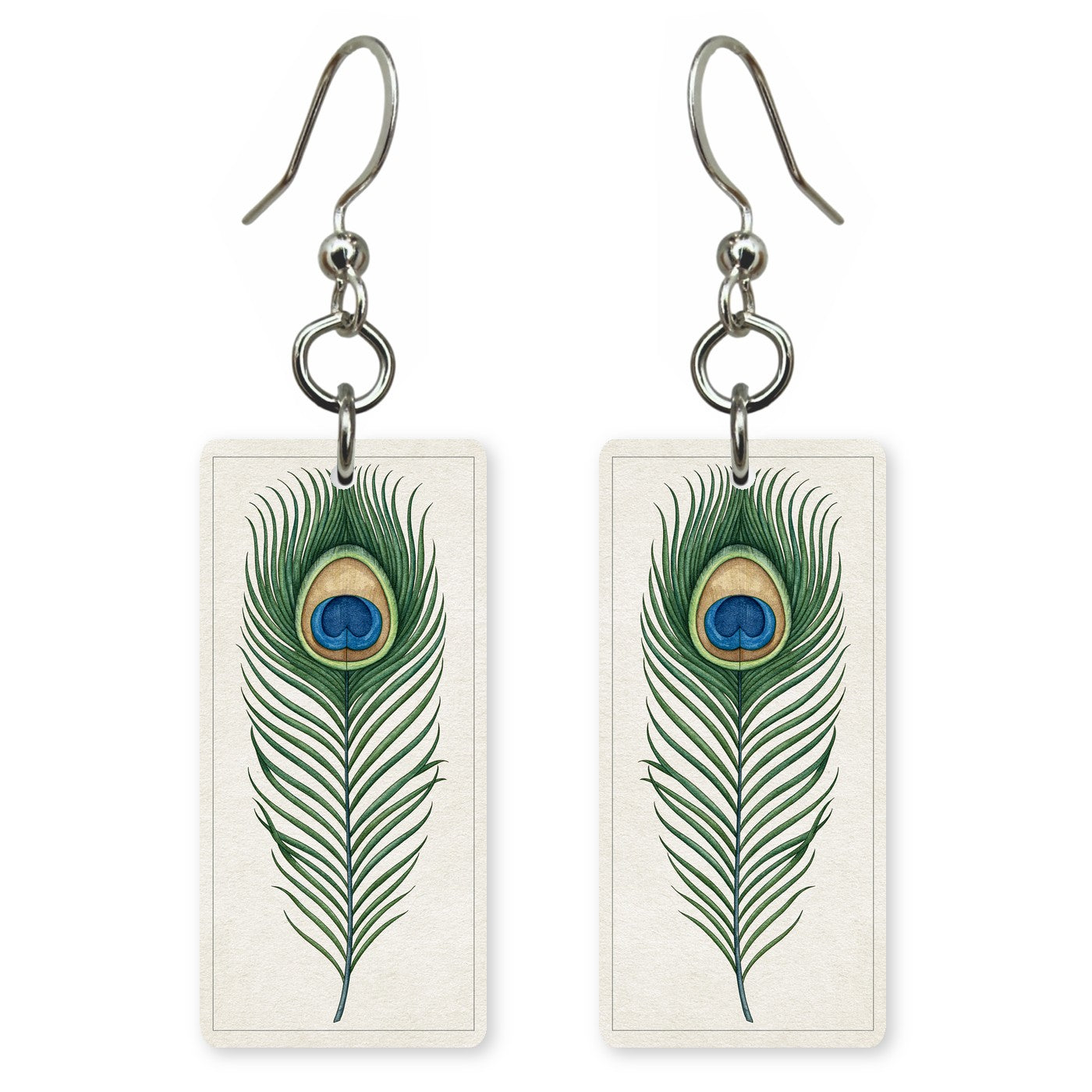 Peacock Feather Earrings | FW412