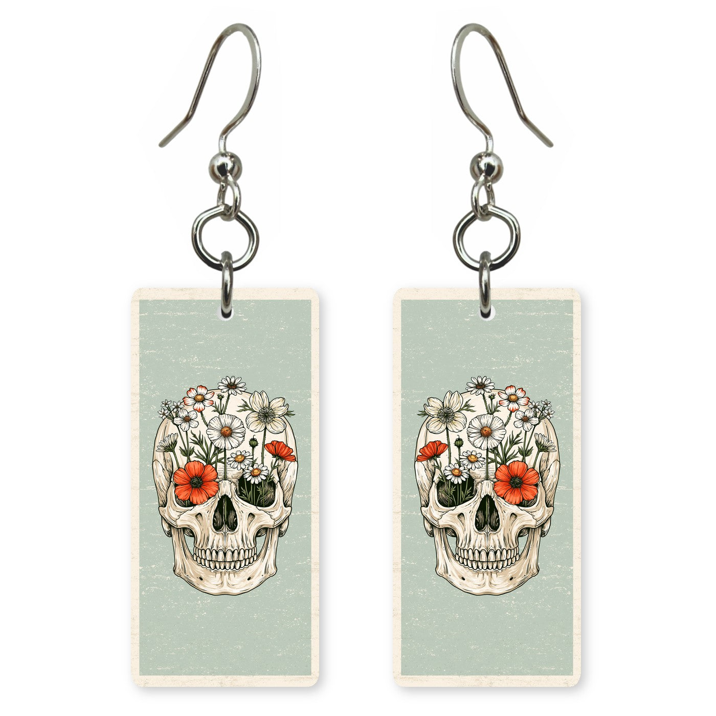 Wildflower Skull Earrings | FW416