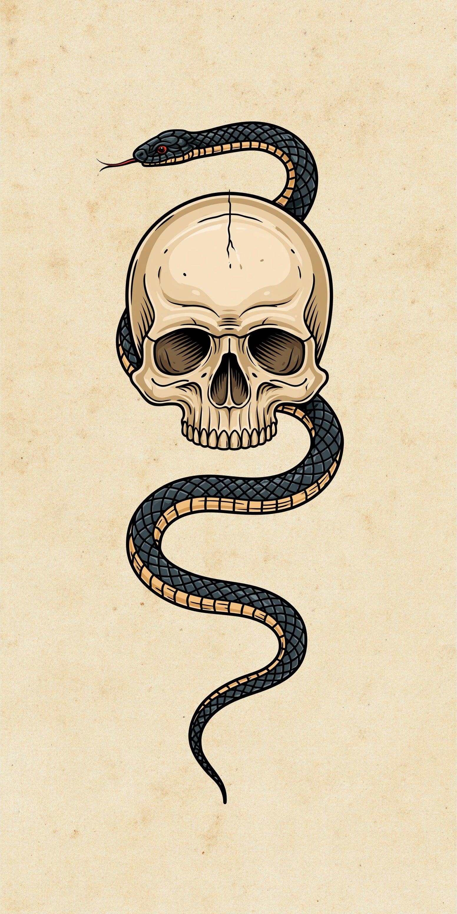 Skull Serpent Earrings | FW420