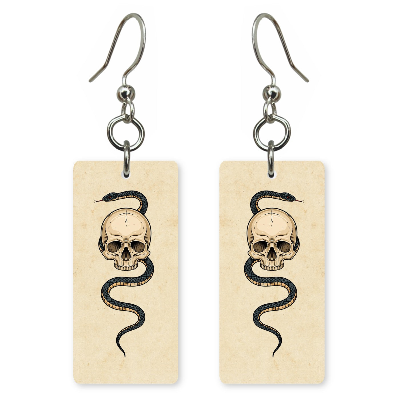 Skull Serpent Earrings | FW420