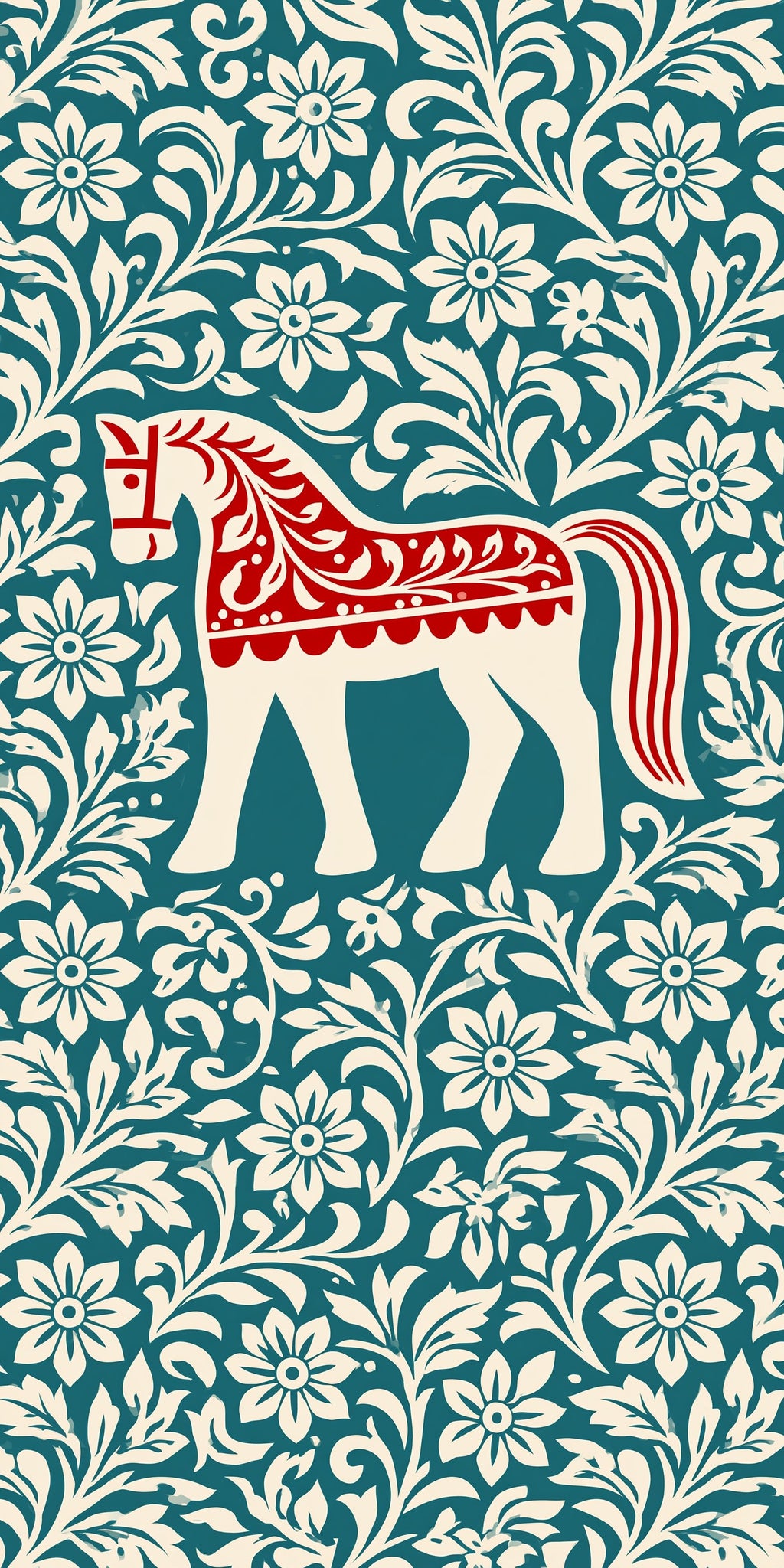 Folk Horse Garden Earrings | FW425
