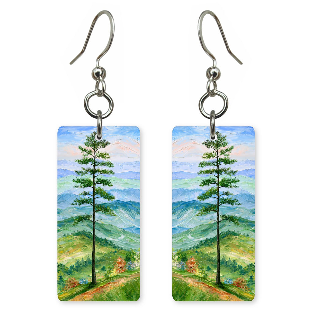 Blue Ridge Pine earrings