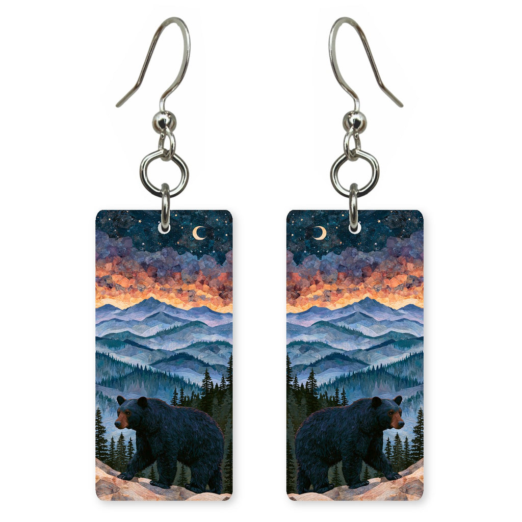 Bear Under Moon earrings