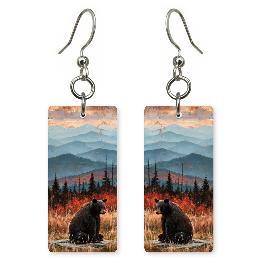 Fall Meadow Bear earrings