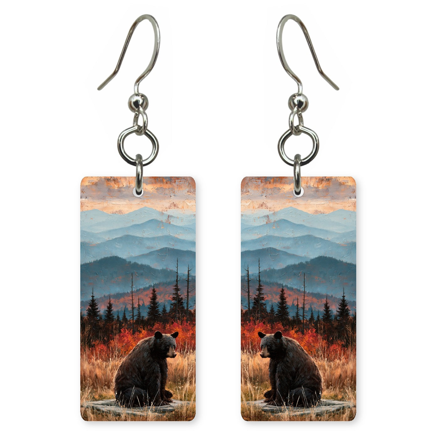 Fall Meadow Bear earrings