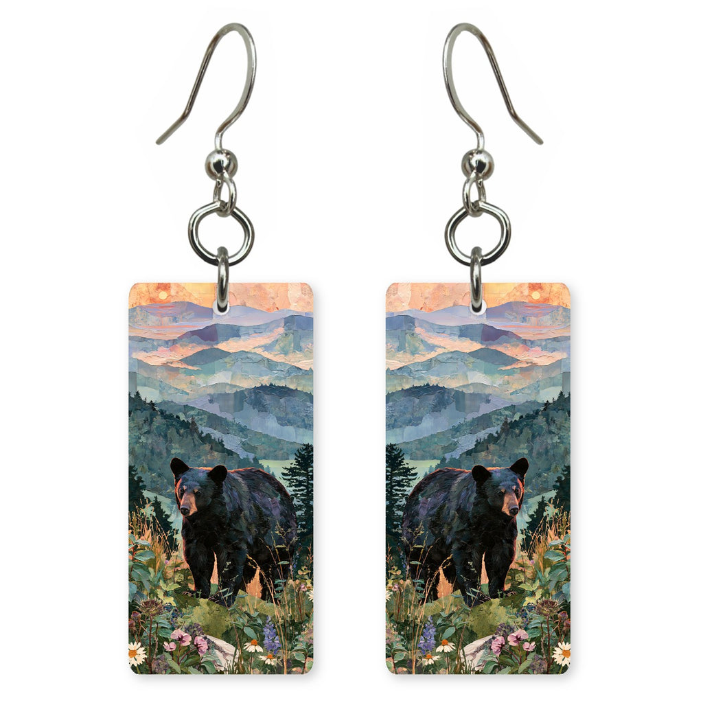 Wildflower Bear earrings