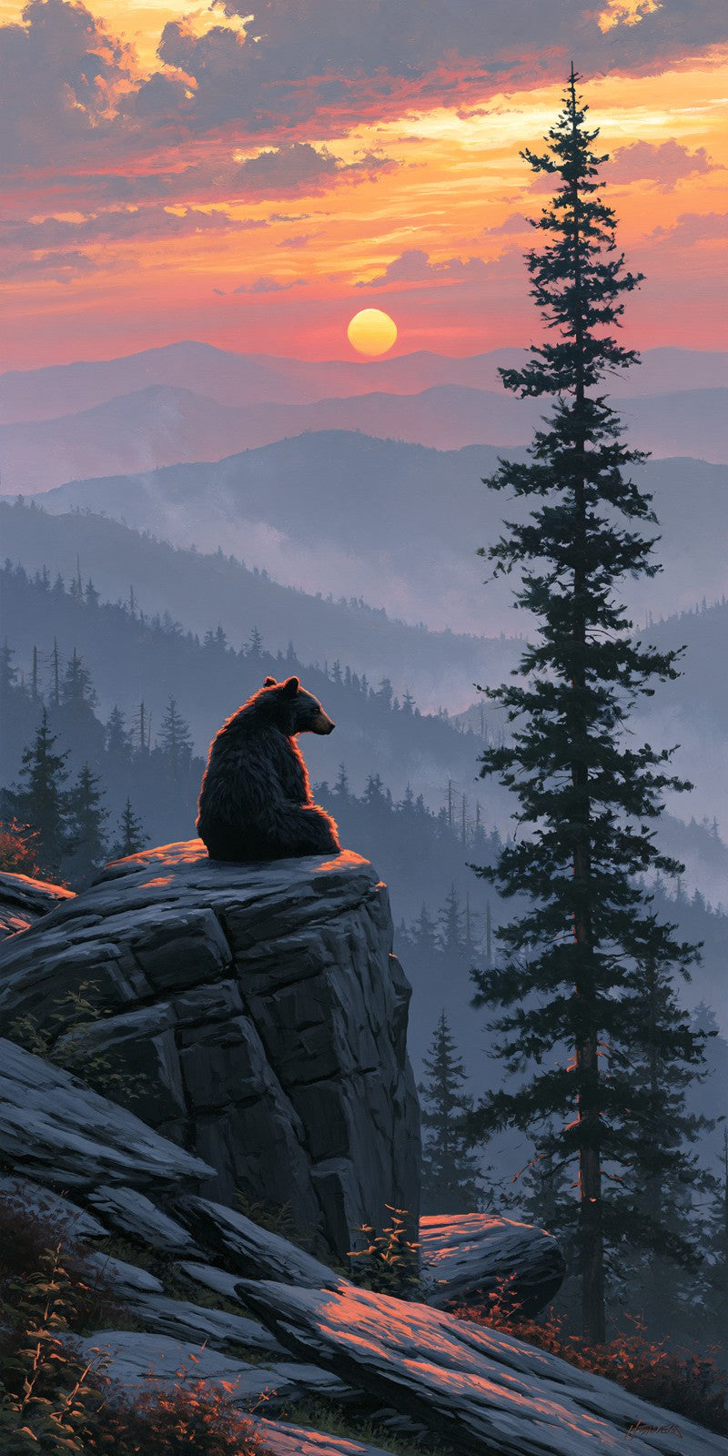 Sunset Rock Bear Earrings | FW450