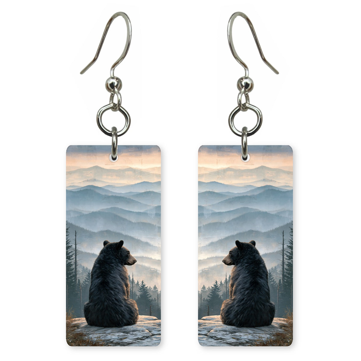 Misty Mountain Bear earrings