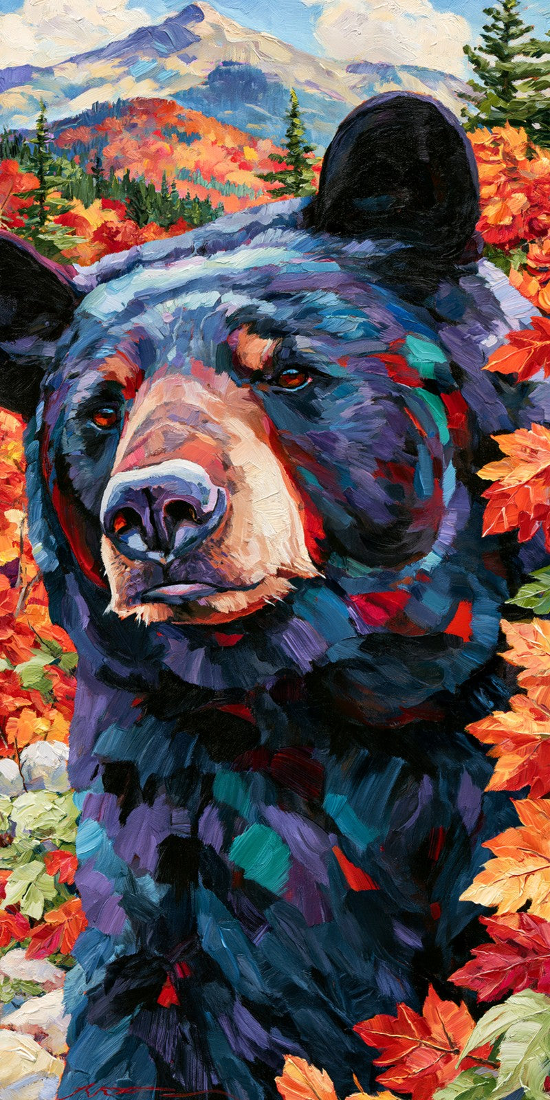 Painted Bear Earrings | FW456