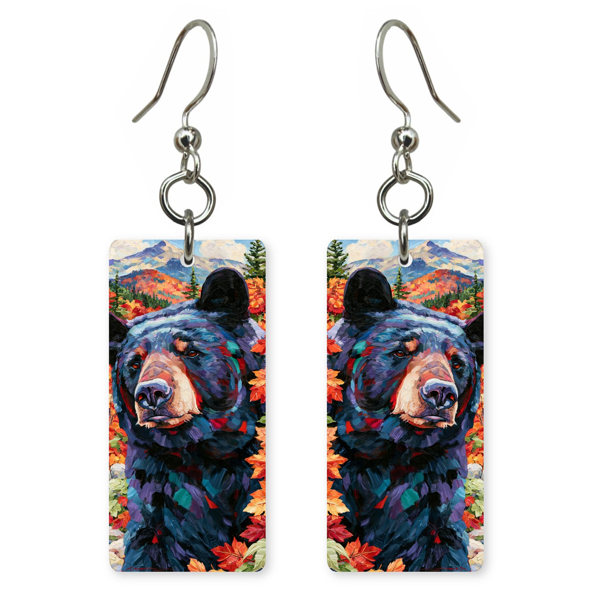 Painted Bear earrings