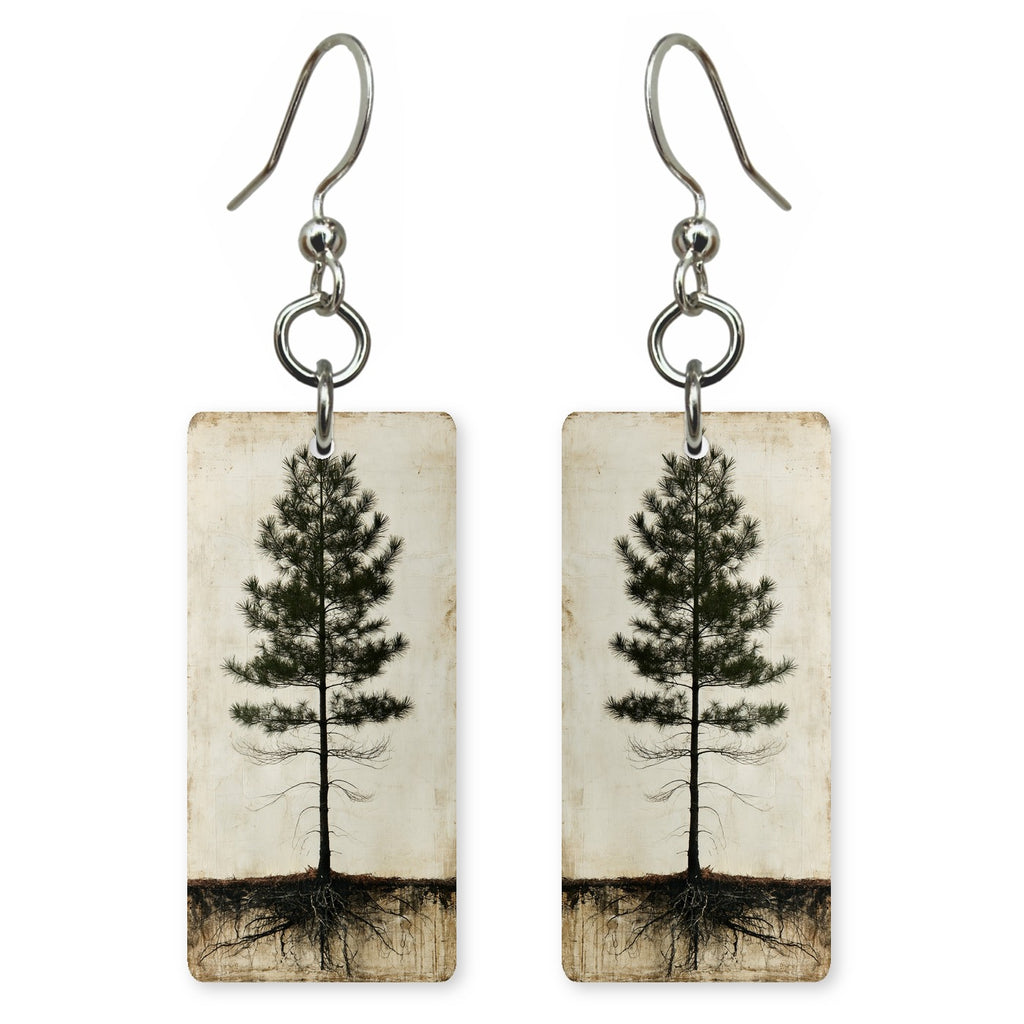 Parchment Pine earrings