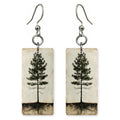 Parchment Pine earrings
