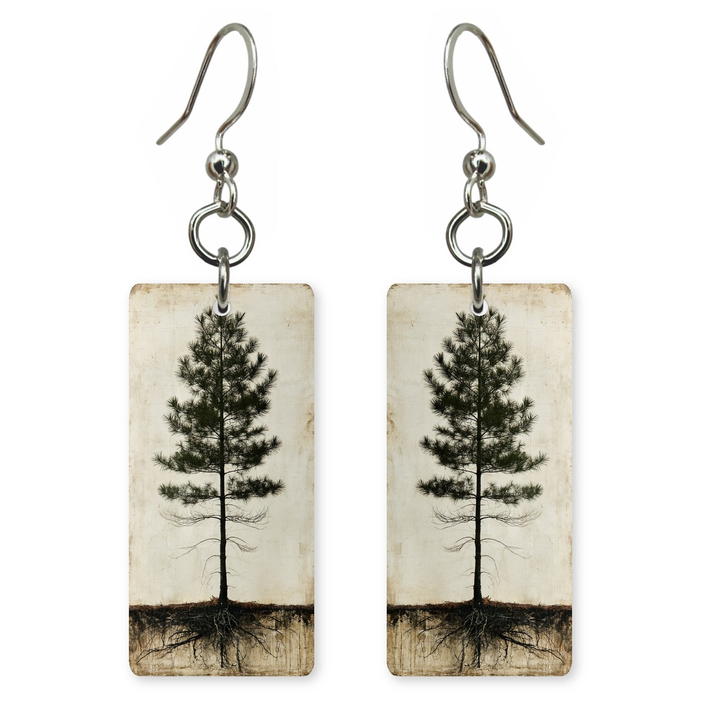 Parchment Pine earrings