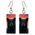 Sunset Bear Portrait earrings