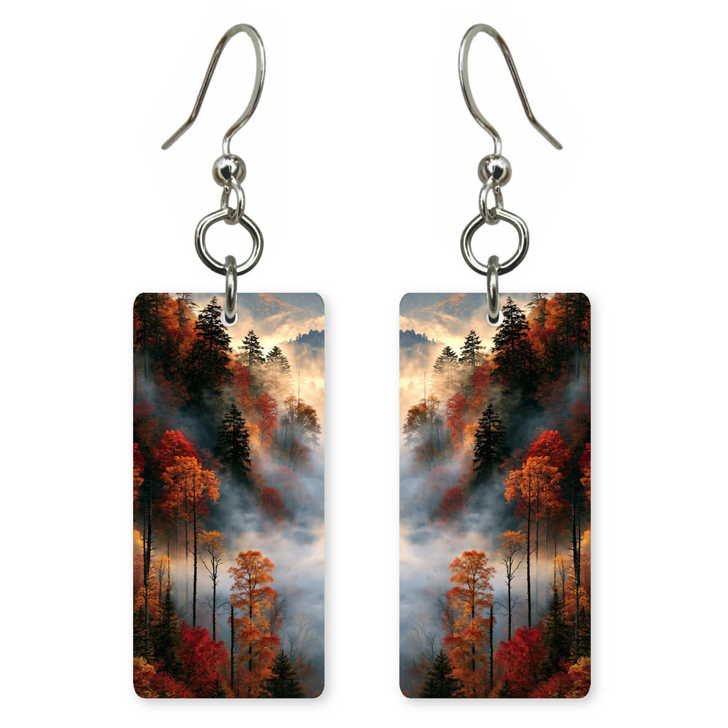 Smoky Autumn Fog earrings