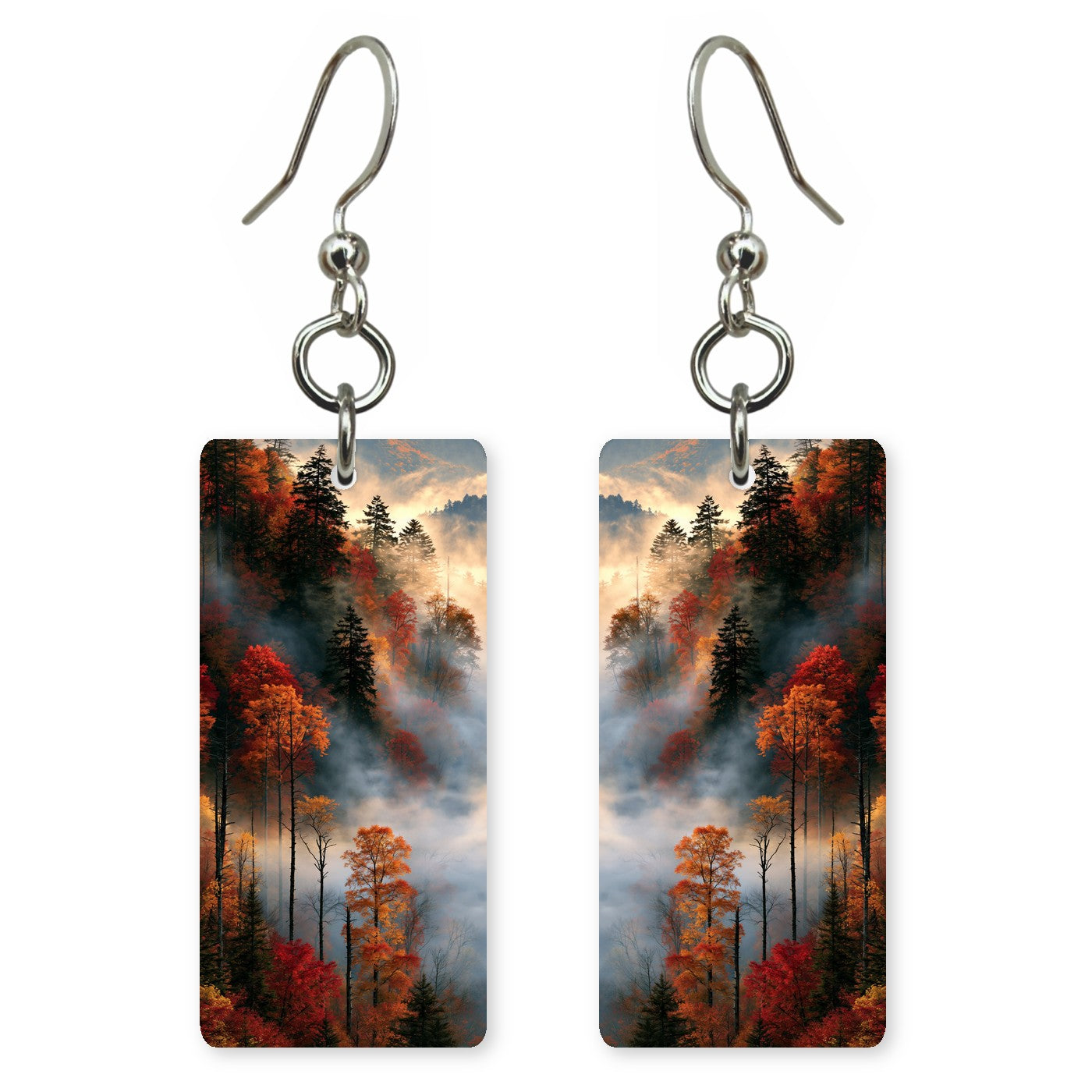 Smoky Autumn Fog earrings