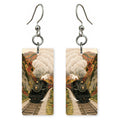 Autumn Steam Train earrings