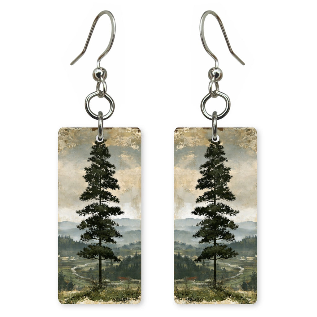 Vintage Pine earrings