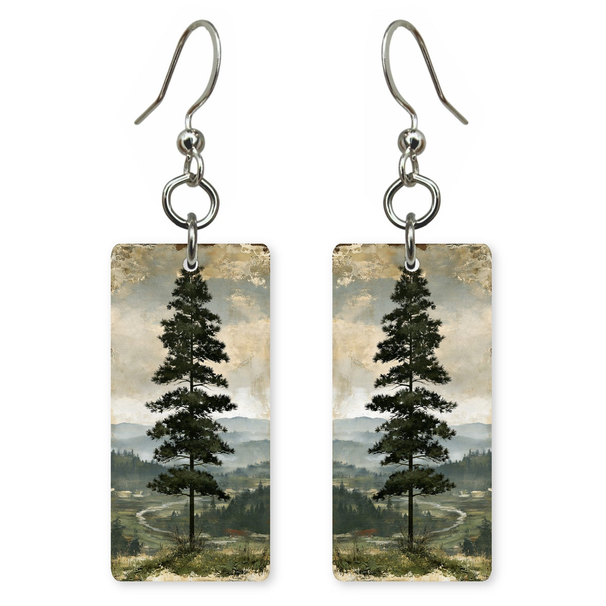Vintage Pine earrings