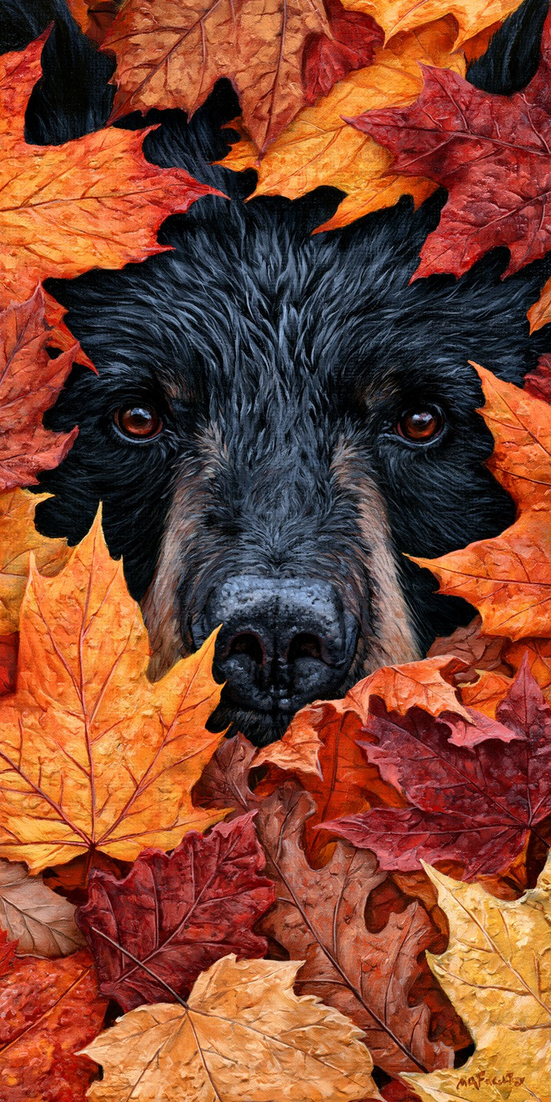 Bear in the Leaves Earrings | FW469