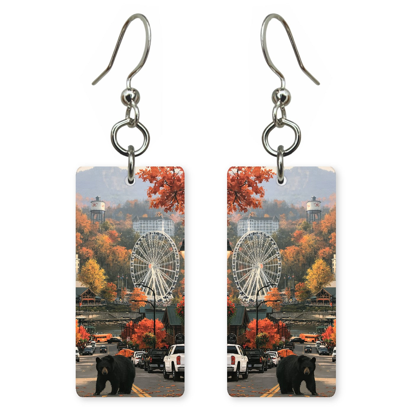 Bear in Town earrings