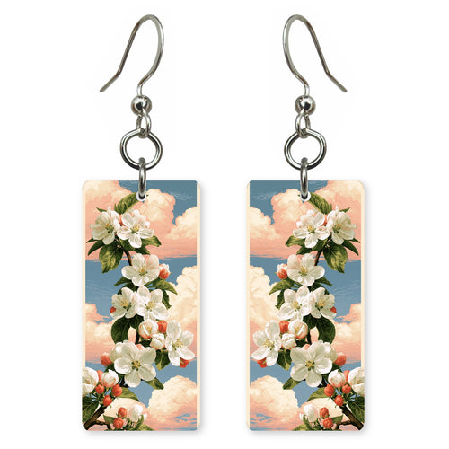Apple Blossom Sky earrings