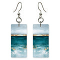 Teal Shore Abstract earrings