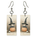 Pumpkin Bear Witch earrings