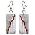 Crimson Fissure earrings