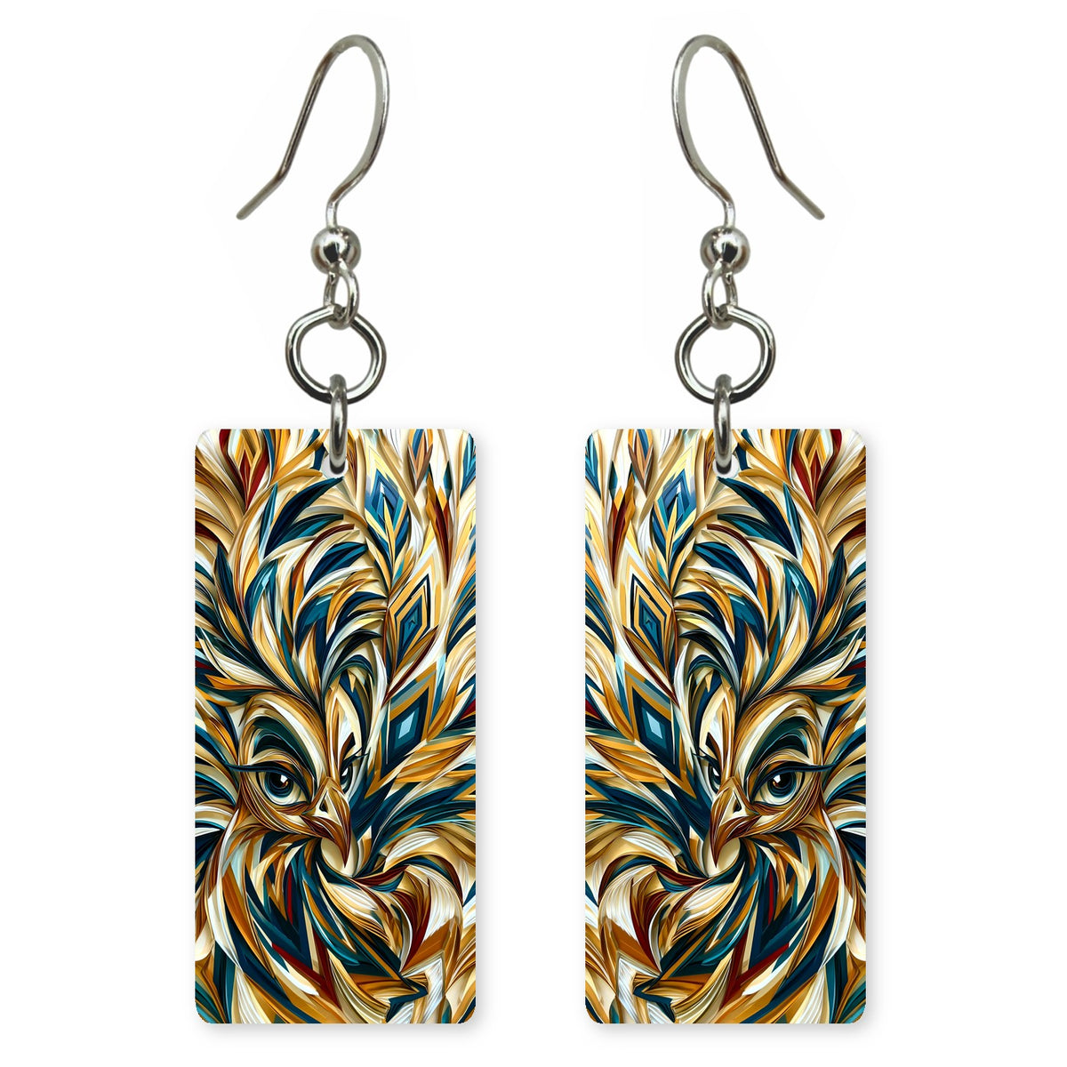 Gilded Plume earrings