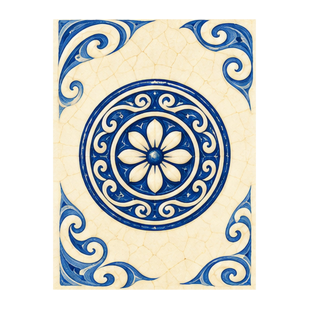 Pottery Wind One Dot Mahjong Earrings | FWMJ100 — artwork detail
