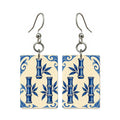 Pottery Wind Three Bamboo Mahjong Earrings | FWMJ104 — earring pair