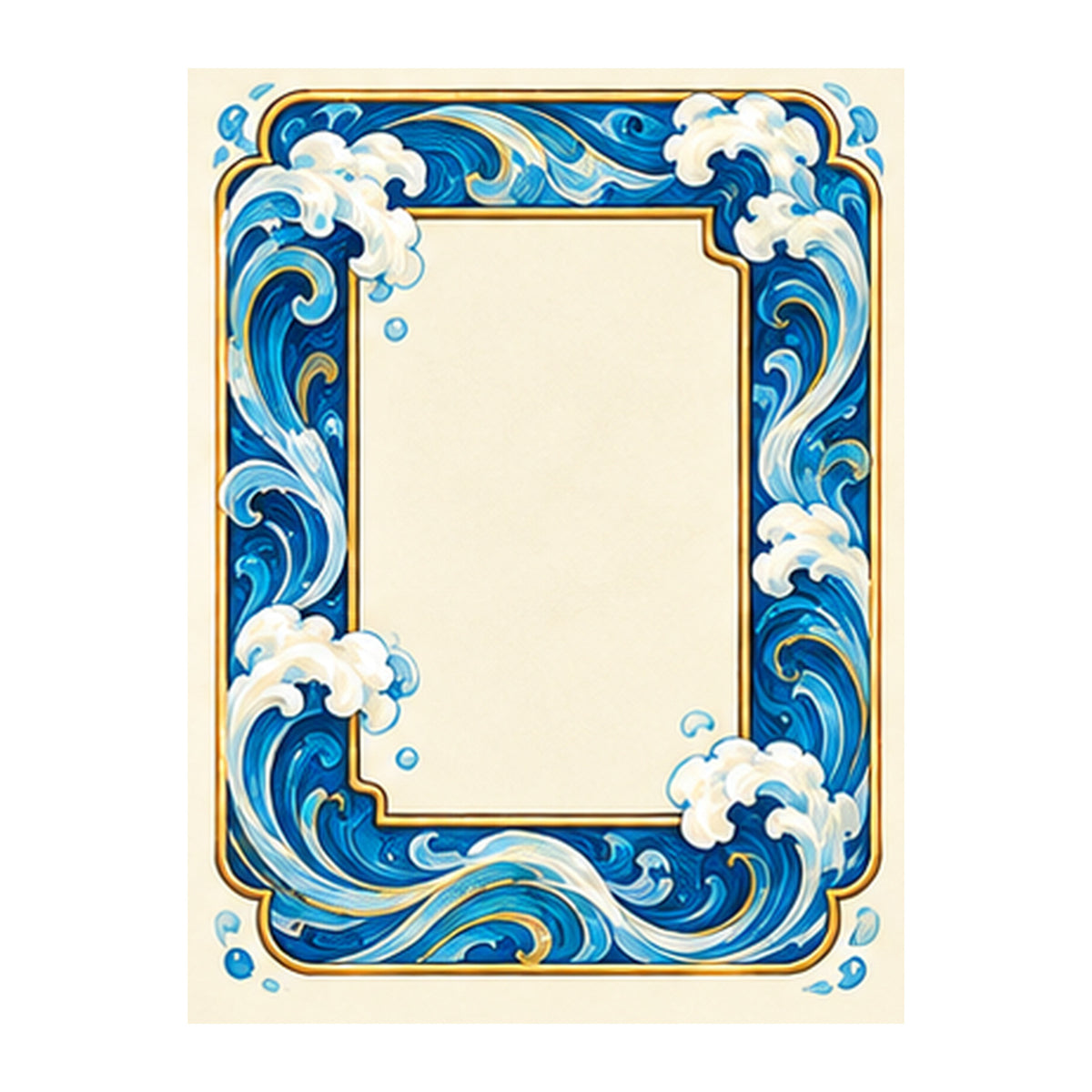 Tide Wind White Dragon Mahjong Earrings | FWMJ121 — artwork detail