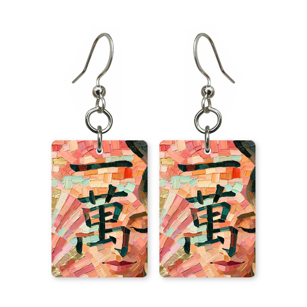 One Crak Mosaic Mahjong Earrings | FWMJ13