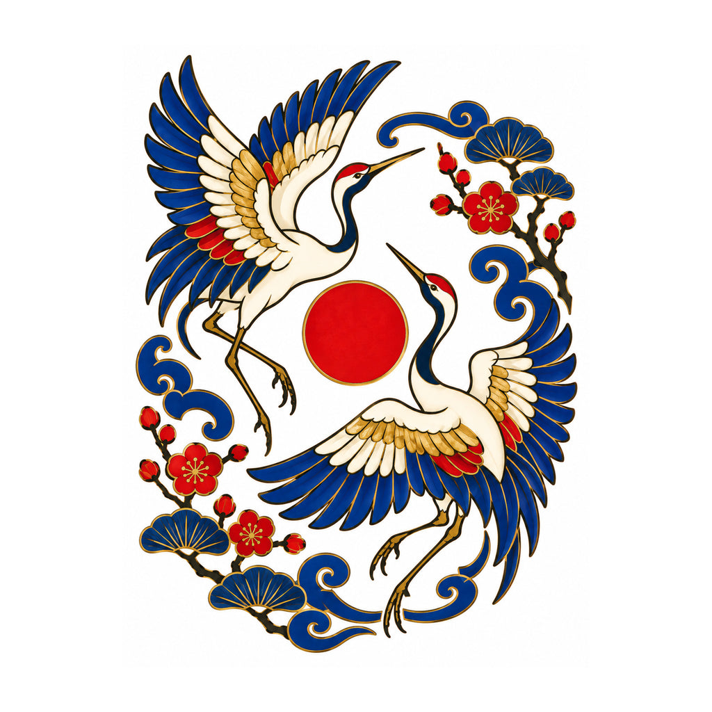 Crane Ballet Mahjong artwork