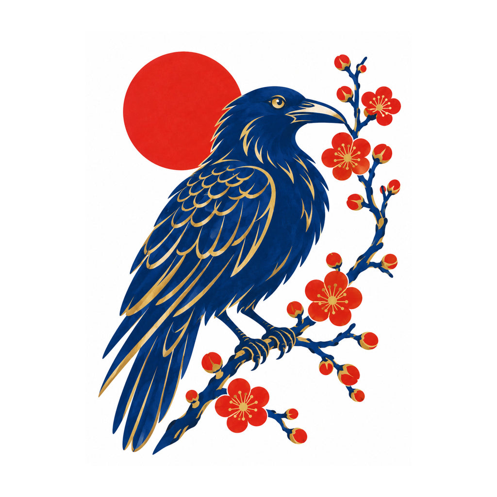 Raven Blossom Mahjong artwork