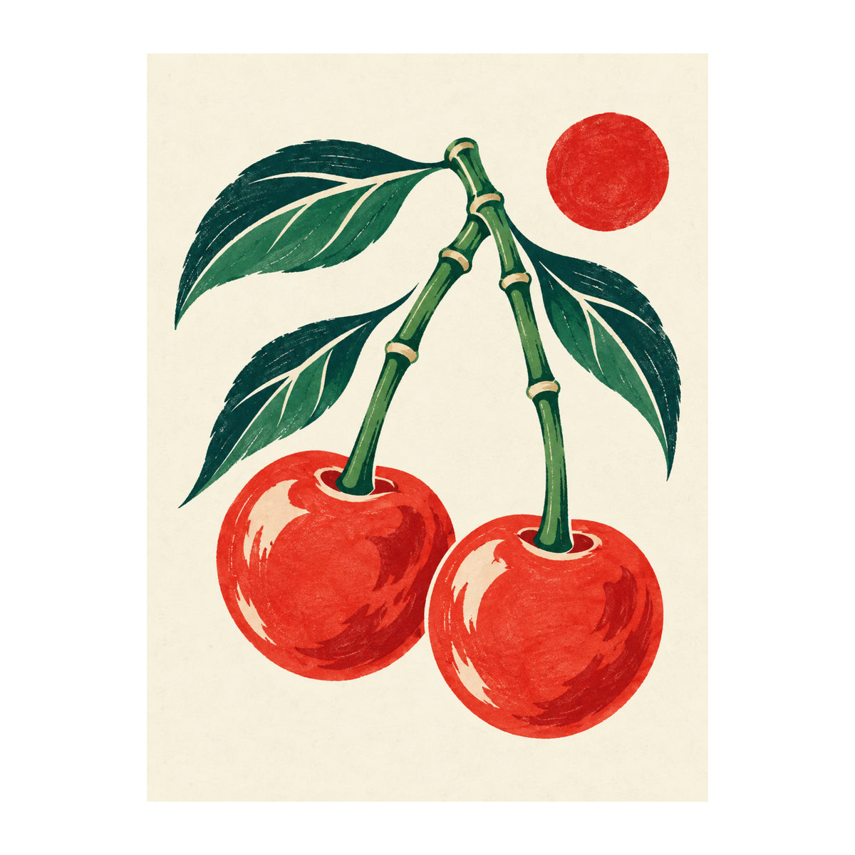 Cherry Pair Mahjong artwork