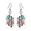 Bamboo Mirage Mahjong earrings, pair mockup