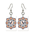 Lotus Octave Mahjong earrings, pair mockup