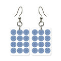 Blue Circle Suit Mahjong Earrings | FWMJ19