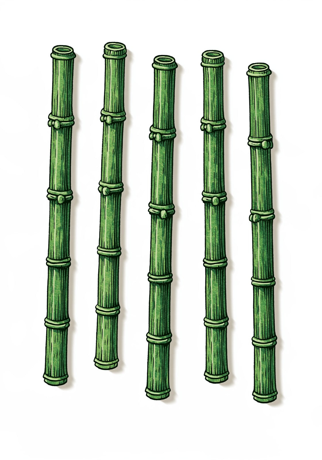 Five of Bamboo Mahjong Earrings | FWMJ1